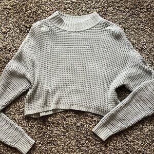 Hollister Cropped Knit Sweater